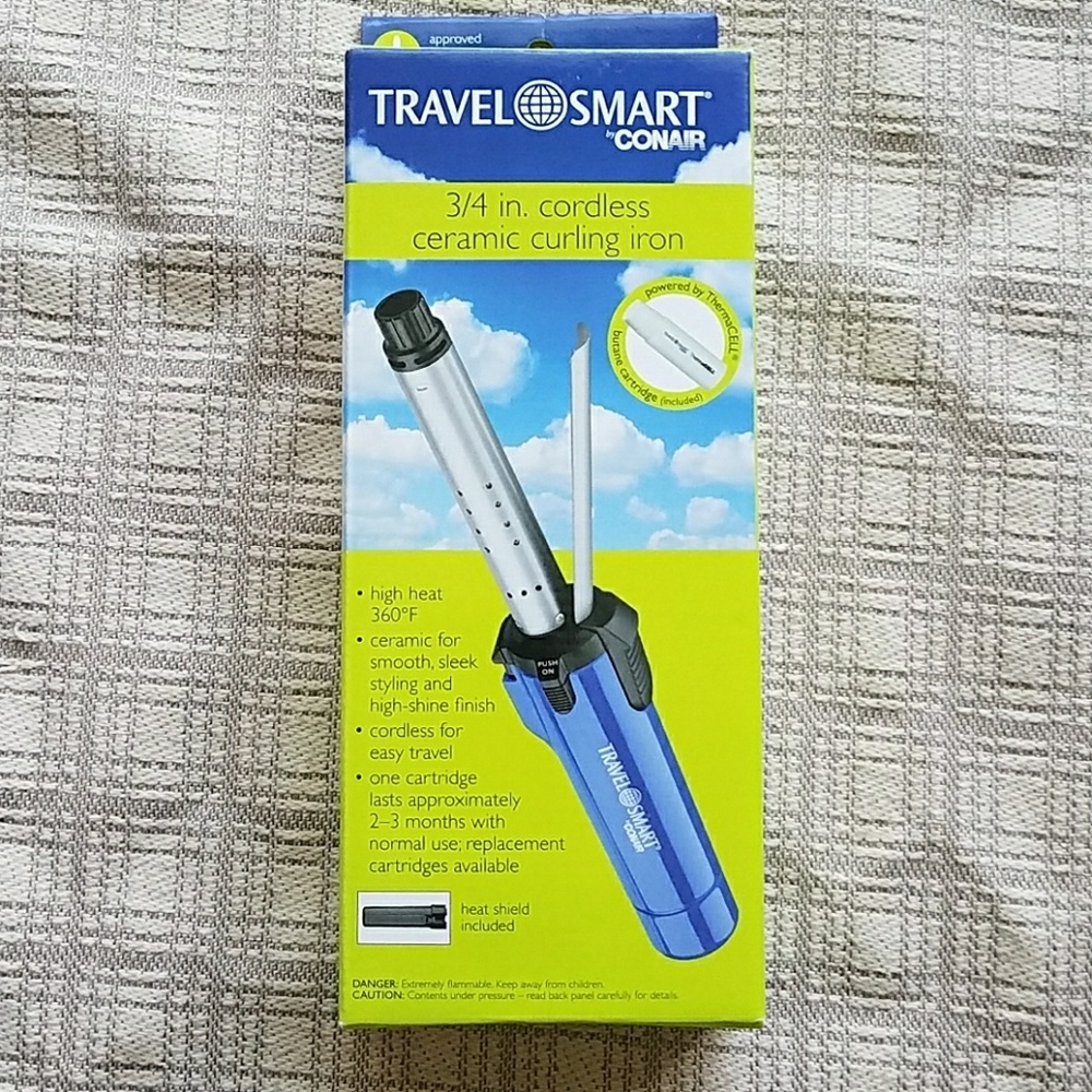 3/4 in cordless ceramic curling iron